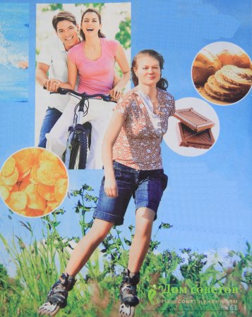 Спорт и вредные продукты совместимы.