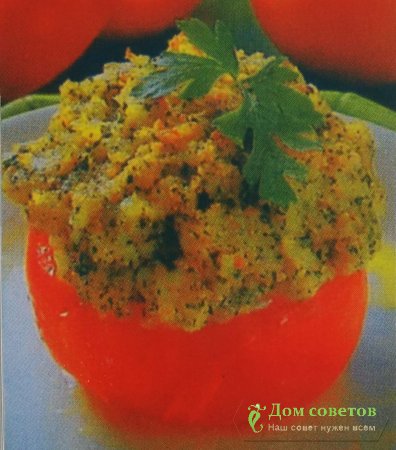 Помидоры, фаршированные яйцами