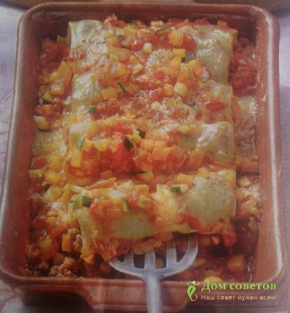 Каннеллони с овощами