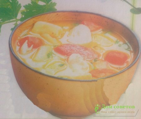 Куриный  суп с овощами