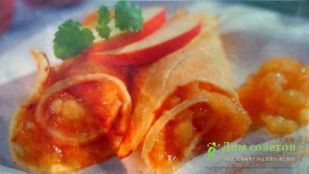 Блинчики с яблочной начинкой