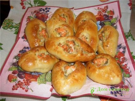 Рыбный расстегай с гречневой кашей